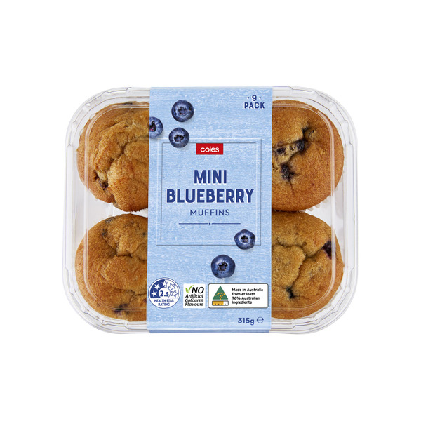 Buy Coles Blueberry Mini Muffins 9 Pack Coles