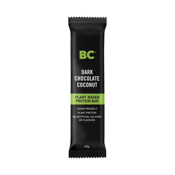 Buy BC Snacks Dark Chocolate Coconut Plant Based Protein Bar 40g Coles