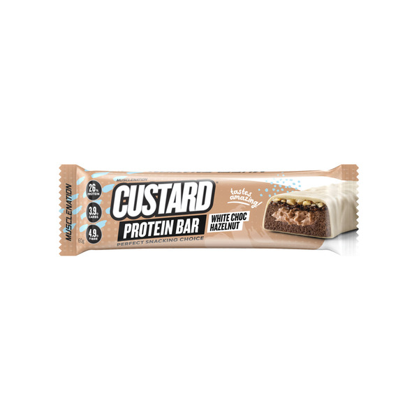 Buy Muscle Nation Custard Bar White Choc Hazelnut Coles