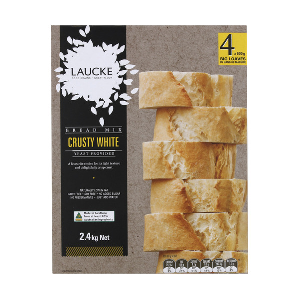 Buy Laucke White Crusty Flour Bread Mix Kg Coles