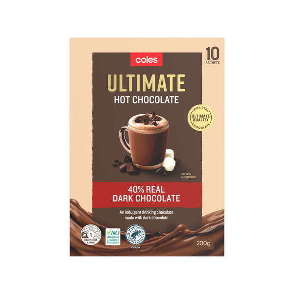 Buy Coles Ultimate Hot Chocolate 10 Pack 200g Coles