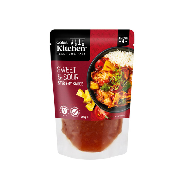 Buy Coles Kitchen Sweet Sour Stir Fry Sauce 200g Coles