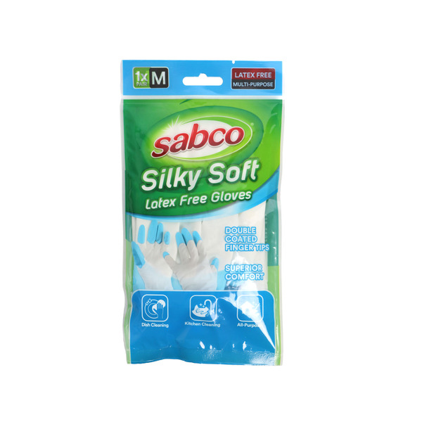 Buy Sabco Silky Soft Latex Free Gloves Medium Each Coles