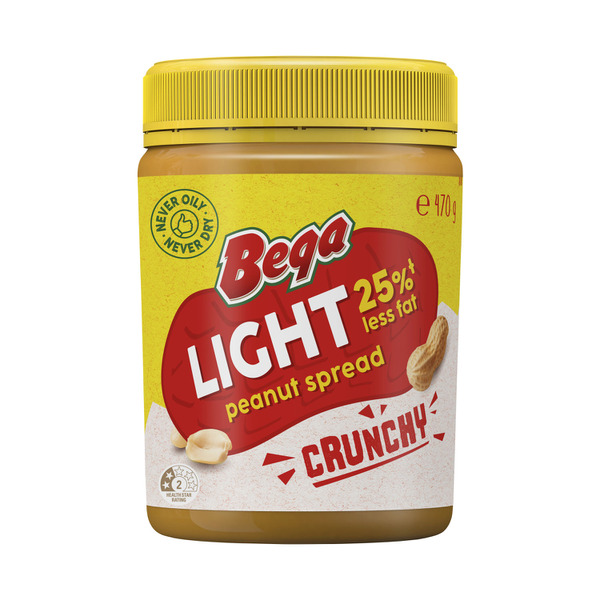 Buy Bega Light Crunchy Peanut Butter G Coles