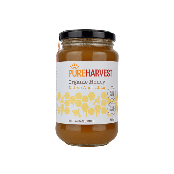 Buy Pureharvest Raw Organic Honey 500g Coles