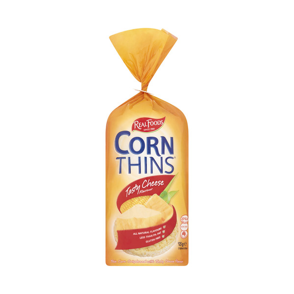 Real Foods Tasty Cheese Corn Thins