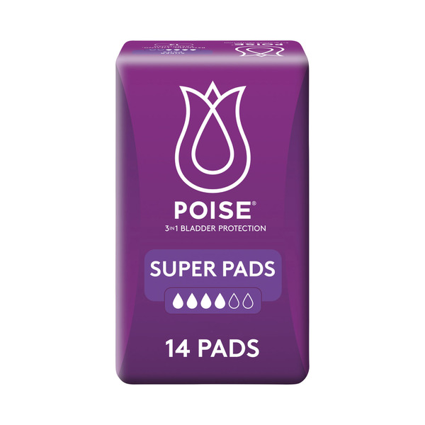 Buy Poise Pads For Bladder Leaks Super 14 pack