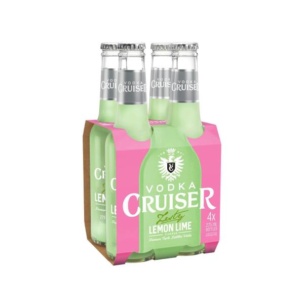 Buy Vodka Cruiser Zesty Lemon Lime 275mL 4 Pack | Coles