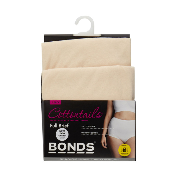 6 Pack x Bonds Womens Cottontail Full Brief Underwear 24K - Onceit