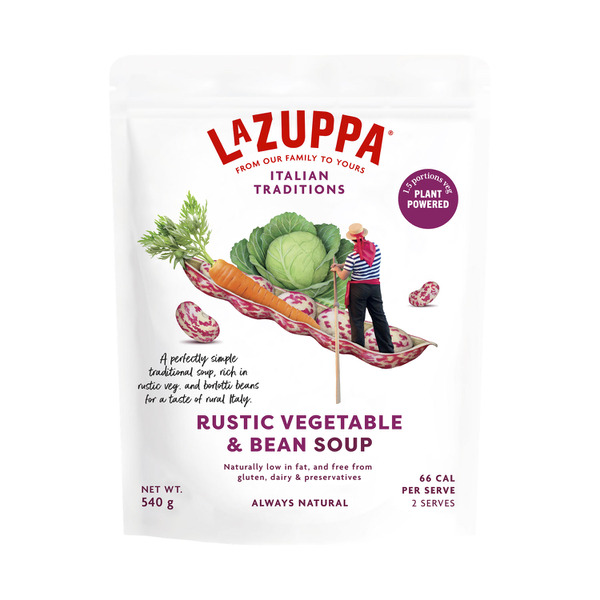 La Zuppa Pouch Rustic Vegetable & Bean Soup | 540g