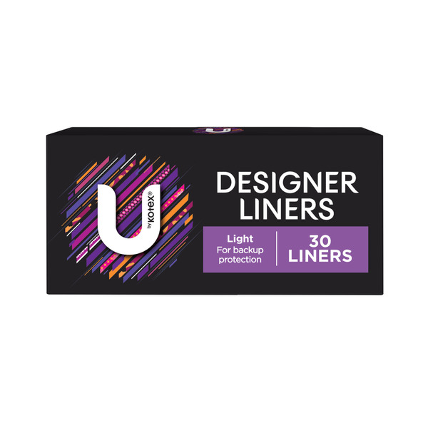 U by Kotex Designer Series Liners | 30 pack