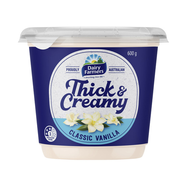Buy Dairy Farmers Thick & Creamy Yoghurt Vanilla 600g | Coles