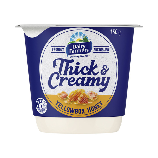 Dairy Farmers Thick & Creamy Yoghurt Yellow Box Honey