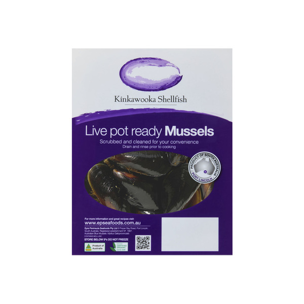 Buy Kinkawooka Fresh Blue Mussels 1kg Coles