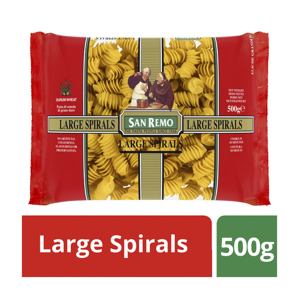 Calories in San Remo Large Pasta Spirals No 53