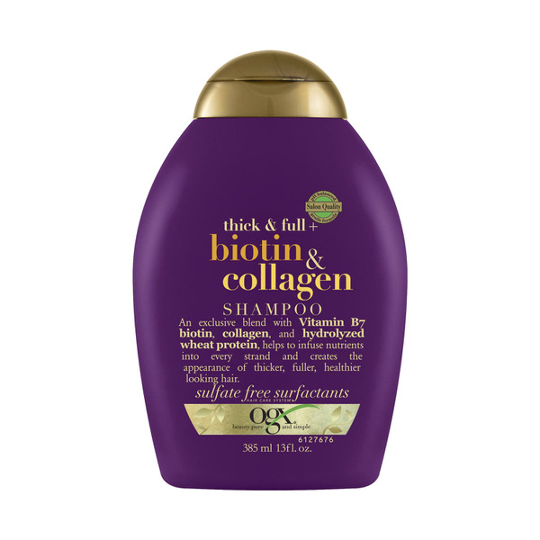Ogx Thick & Full + Volumising Biotin & Collagen Shampoo For Fine Hair
