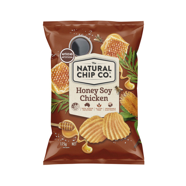 Calories in Natural Chip Co. Honey Soy Chicken Potato Chips calcount