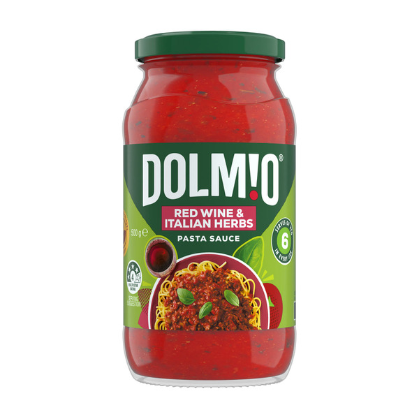 Buy Dolmio Extra Red Wine & Italian Herbs Pasta Sauce 500g | Coles