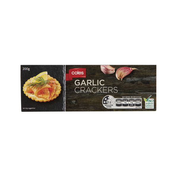 Buy Coles Garlic Crackers G Coles