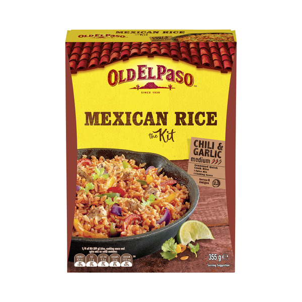 Old El Paso Chilli & Garlic Rice Dinner Kit 355g