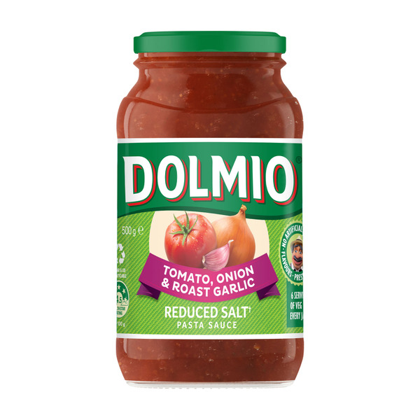 Dolmio Extra Tomato, Onion & Roast Garlic Salt Reduced Pasta Sauce | 500g