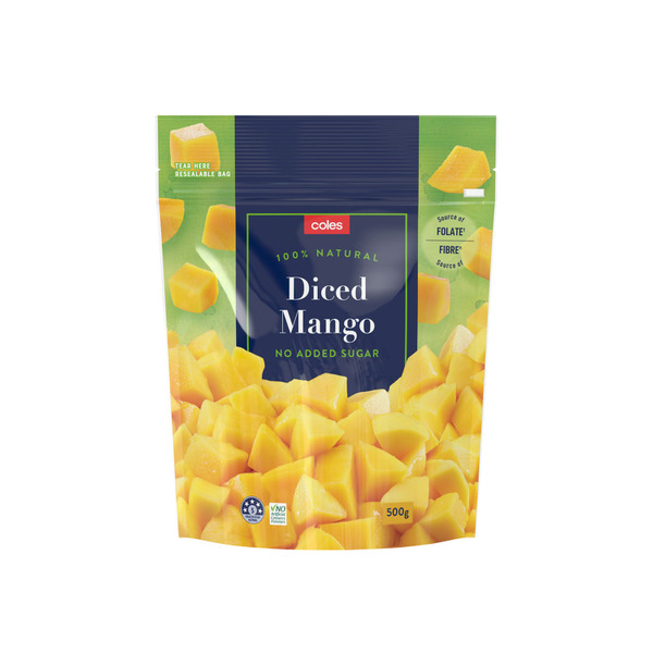 Coles Frozen Diced Mango | 500g