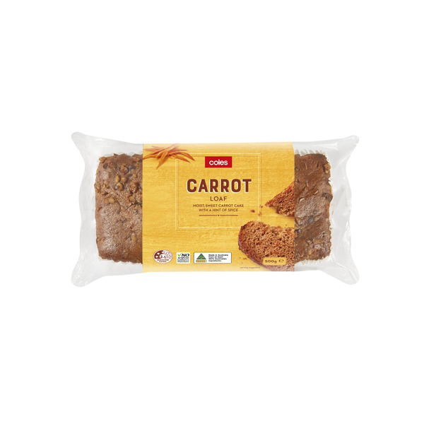 Buy Coles Carrot Loaf Cake 500g Coles