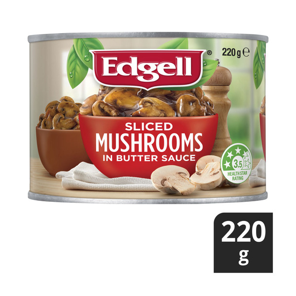 Calories in Coles Sliced Mushrooms in Butter Sauce calcount