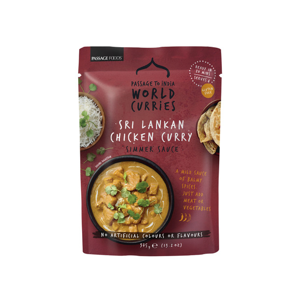 Passage Foods Passage To India Sri Lanka Chicken Curry Simmer Sauce