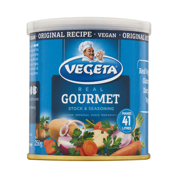 Calories in Vegeta Gluten Free Real Gourmet Stock Powder Canned