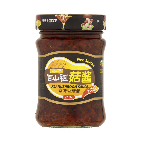 Buy Baishanzu XO Five Spices Mushroom Sauce 210g | Coles