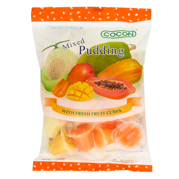 Calories in Cocon Mixed Pudding With Fresh Fruit 20 Cubes