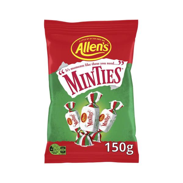 Allen's Lollies Minties Mint Chews Bag 150g