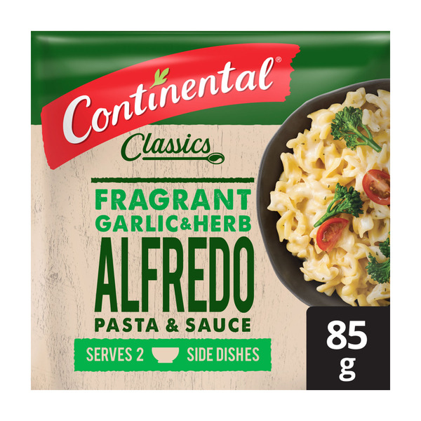 Continental Alfredo Garlic & Herb Pasta & Sauce Serves 3