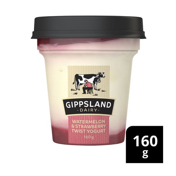 Gippsland Dairy Watermelon & Strawberry Twist Yoghurt | 160g