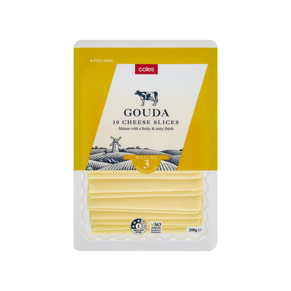 Calories in Woolworths Gouda Cheese Slices calcount