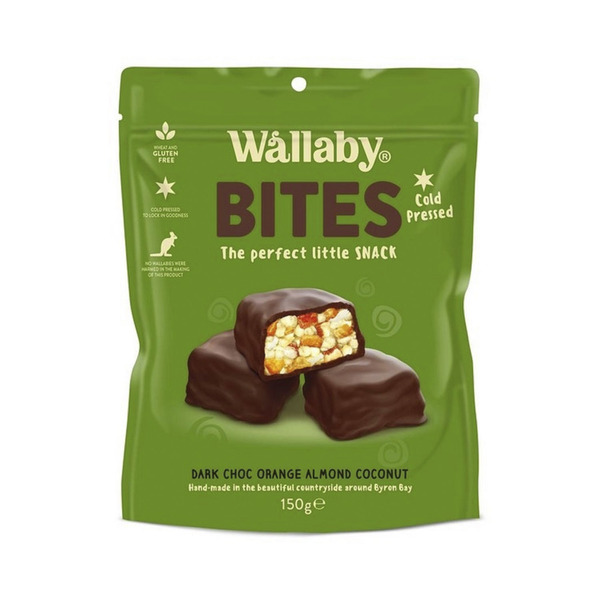 Buy Wallaby Bites Gluten Free Dark Chocolate Orange Almond And Coconut