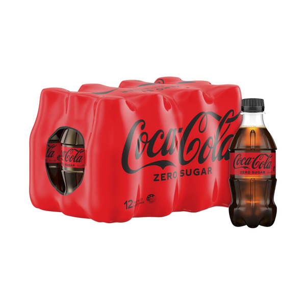 Coca-Cola Zero Sugar Soft Drink Multipack Bottles 12x300mL