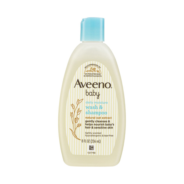 Aveeno Baby Daily Moisture Lightly Scented Sensitive Wash & Shampoo 236mL