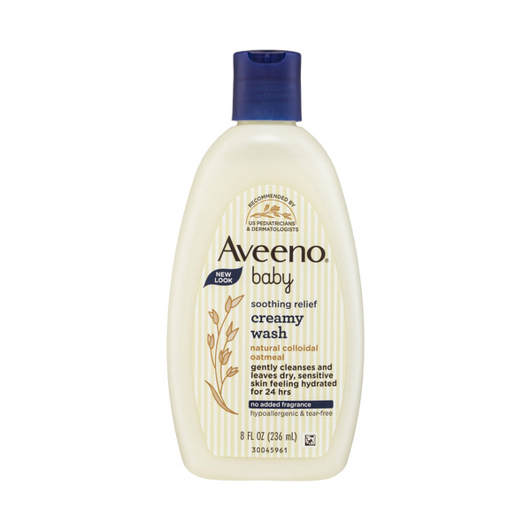 Aveeno Baby Soothing Hydration Creamy Body Wash with Natural Oatmeal, Baby  Bath Wash for Dry & Sensitive Skin, Hypoallergenic, Fragrance-, Paraben- 