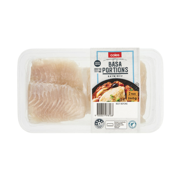 Basa Portions Skin Off 2 Pack