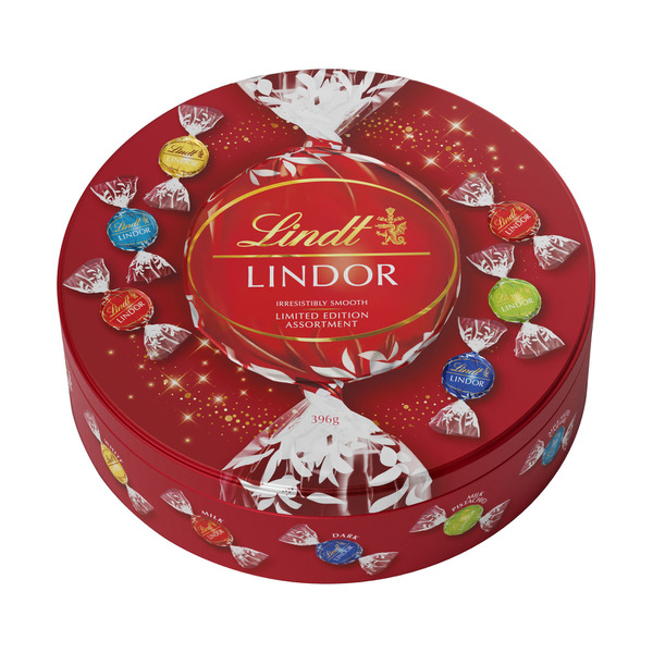 Lindt Lindor Limited Edition Chocolate Round Tin