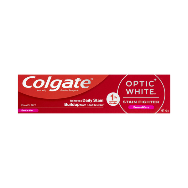 Colgate Optic White Enamel Care Teeth Whitening Toothpaste With 1% Hydrogen Peroxide