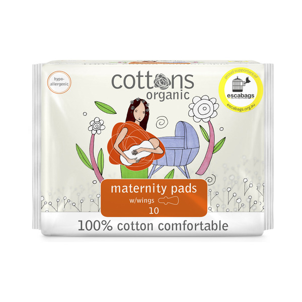 Buy Cottons Organic Maternity Pads 10 pack