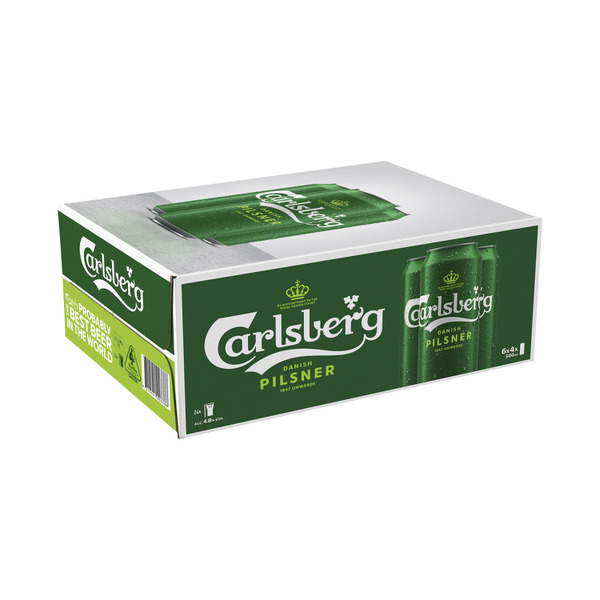 Buy Carlsberg Green Can 500mL 24 Pack | Coles