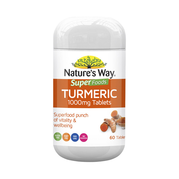 Nature's Way Organic Turmeric 1000mg 60 Tablets