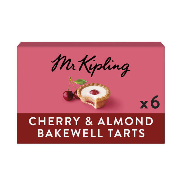 Mr Kipling Cherry & Almond Bakewells Tarts 6 pack