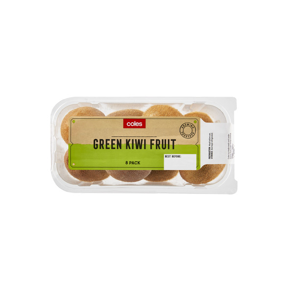 Coles Green Kiwifruit Prepacked | 8 pack