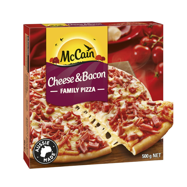 McCain Frozen Cheese & Bacon Family Pizza