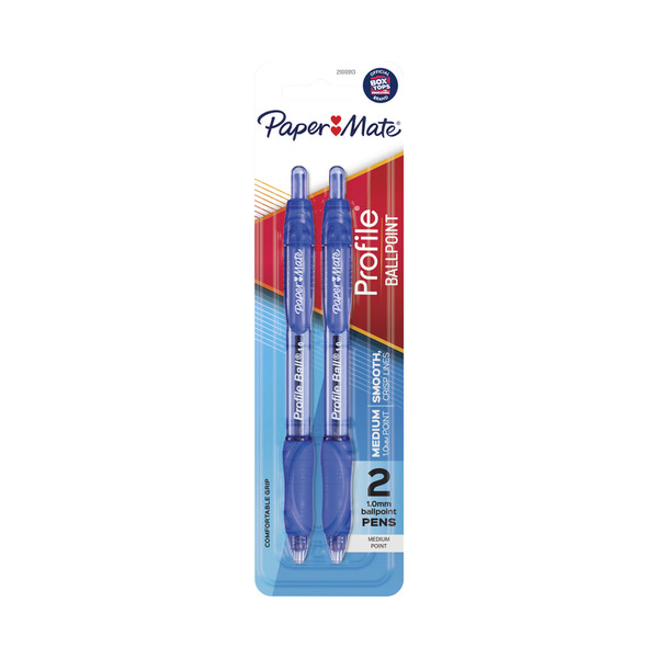 Paper Mate Profile Pen Blue 2 pack